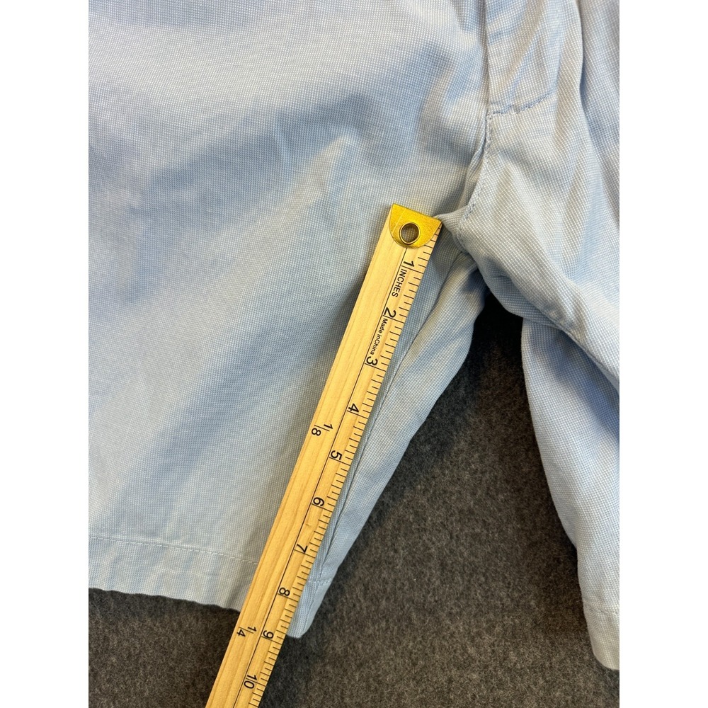 Ted Baker London Tailored Slim Fit Light Blue Micro-Check Shorts Men's Size 40 R - Picture 14 of 16